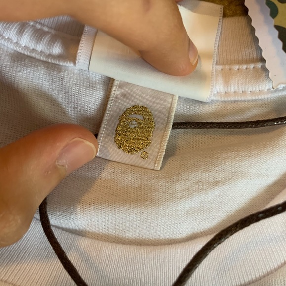 A Bathing Ape Double Sided White Ape Tee - Picture 4 of 5